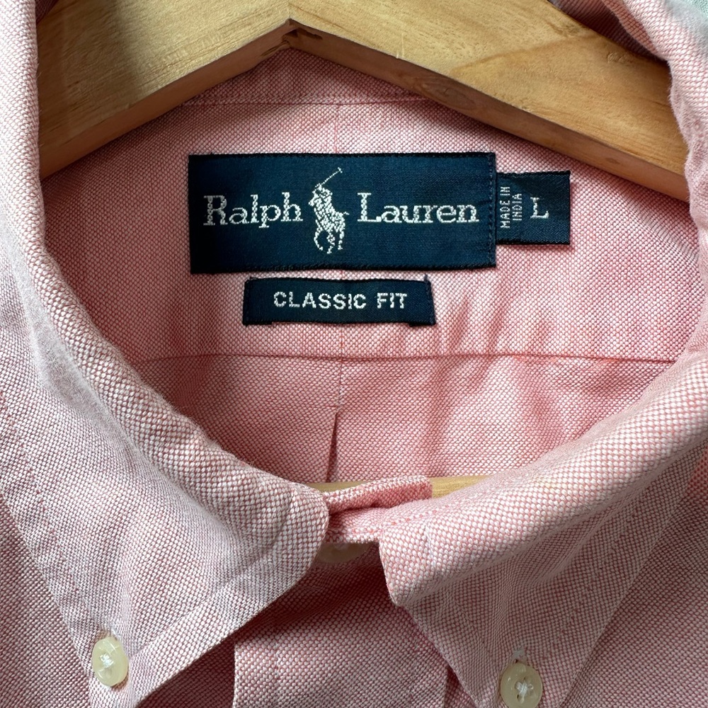 Ralph Lauren The Iconic Oxford Shirt Classic Fit Shirt Kona Orange - Picture 10 of 11